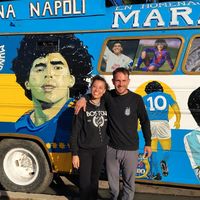 Un motorhome en homenaje a Maradona recorre el país y hace escala en Junín