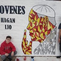 Un mural juvenil mantiene viva la figura del Papa Francisco en Chacabuco