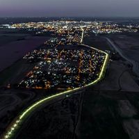 El camino a la Laguna de Gómez brilla con luz propia