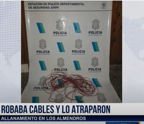 ROBABA CABLES Y LO ATRAPARON