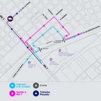 Cortan la avenida Circunvalación en Junín