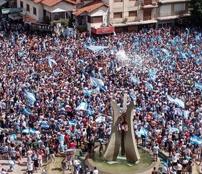Junín festejó el campeonato mundial de Argentina