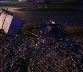 Violento choque de motos en la Ruta 188