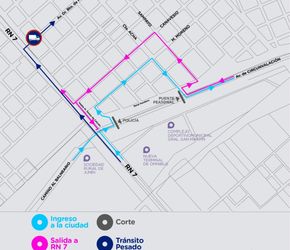 Cortan la avenida Circunvalación en Junín
